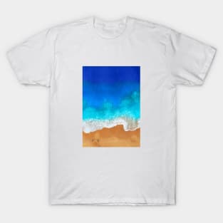 Seaside and wave #3 Sea foam. Aerial view T-Shirt